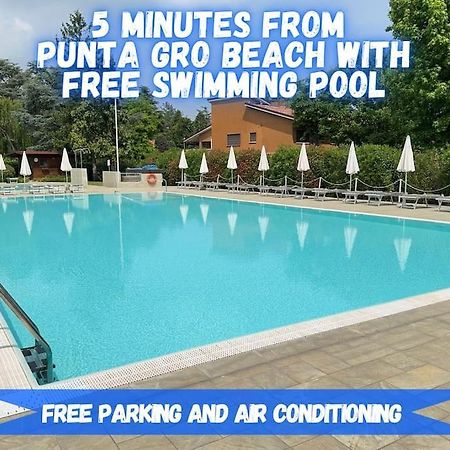 5' From Punta Gro Beach With Free Swimming Pool Sirmione Exterior foto